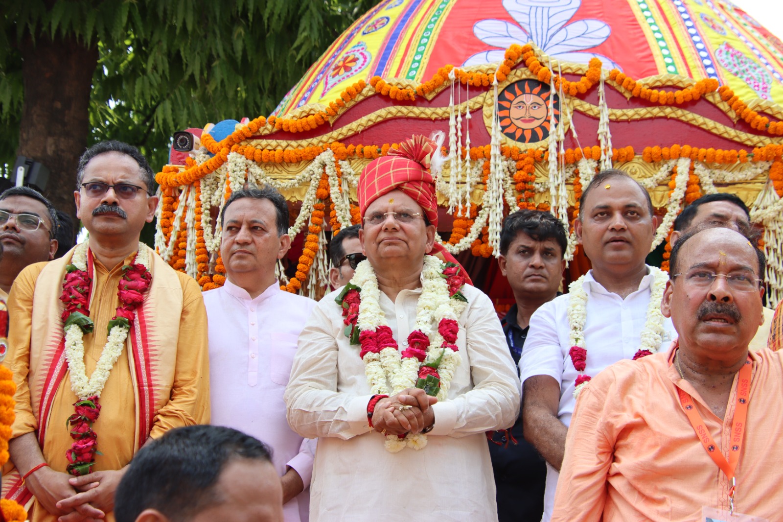 Hon'ble Lt. Governor Participated In The Rath Yatra Of Lord Jagannath, Lord Balbhadra And Devi Subhadra
