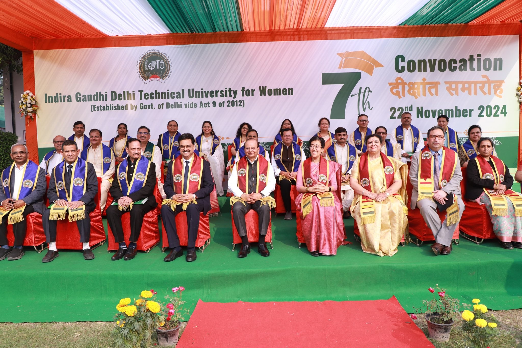 Hon’ble Lt. Governor presided over the 7th Convocation of Indira Gandhi Delhi Technical University for Women.