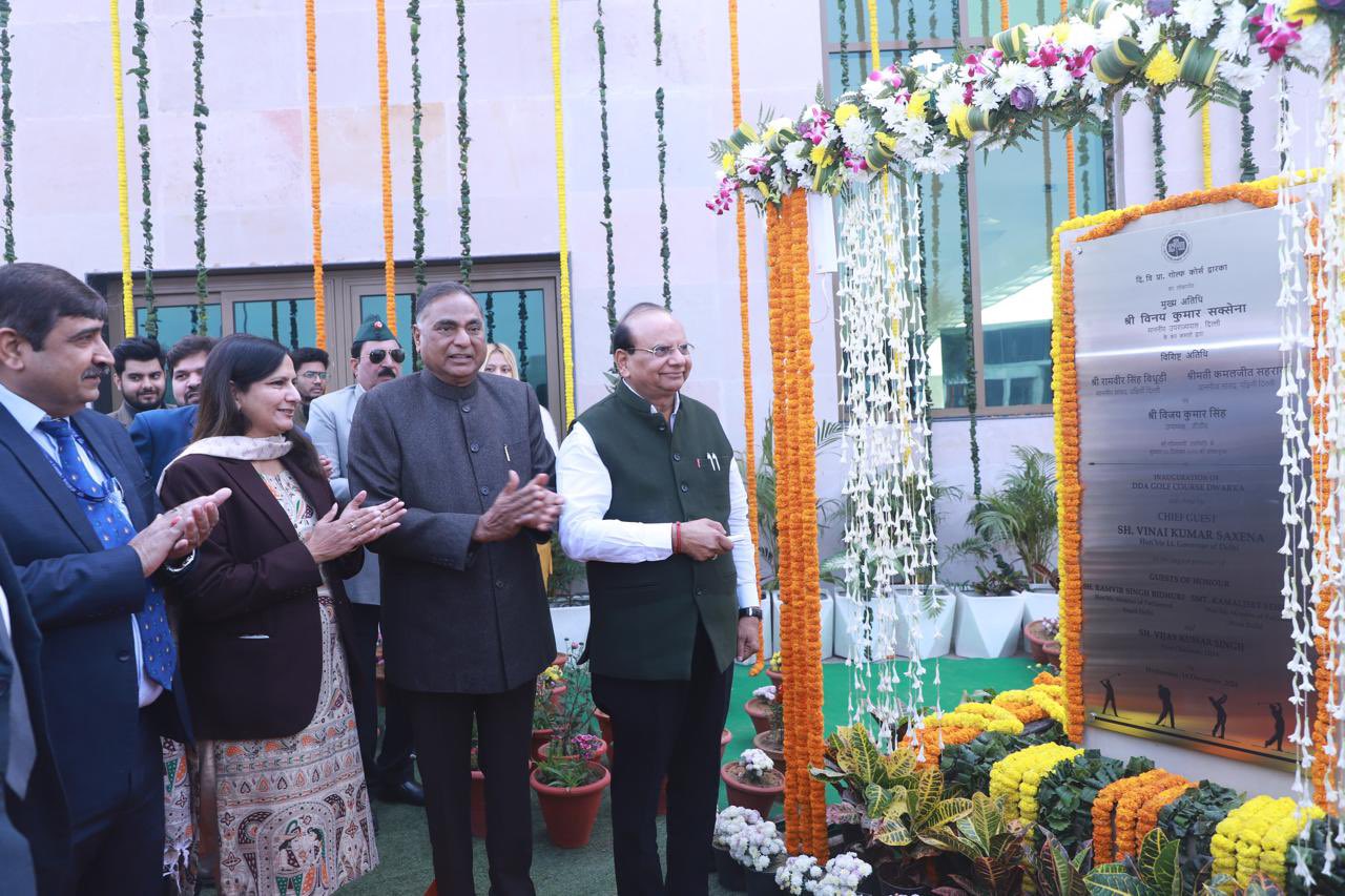 Hon’ble Lt Governor inaugurated DDA Golf Course at Dwarka.