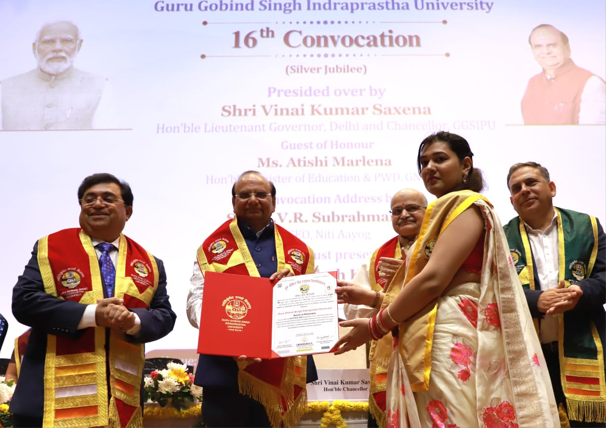 Hon’ble Lt. Governor addressed the young & bright Students on the 16th Convocation Ceremony of Guru Gobind Singh…