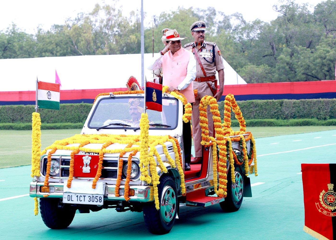 Hon’ble Lt. Governor attended the Commissionerate Day Parade of Delhi Police.