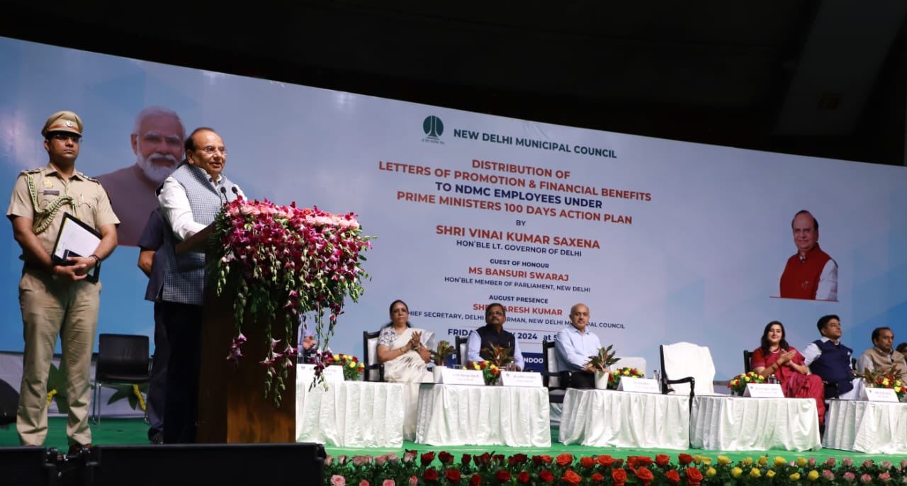 Hon’ble Lt. Governor distributed letters of promotion & other financial benefits to 9652 employees of NDMC, pending…