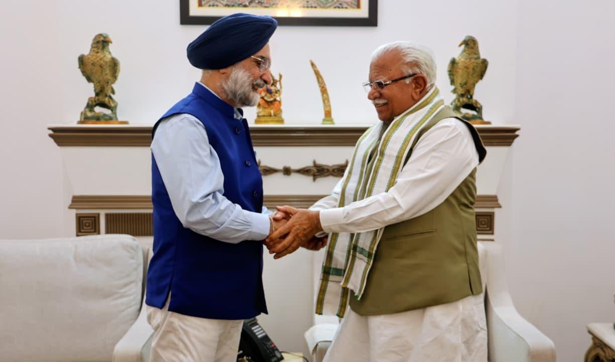 Hon’ble Lt. Governor met with Manohar Lal, Hon’ble Union Minister.