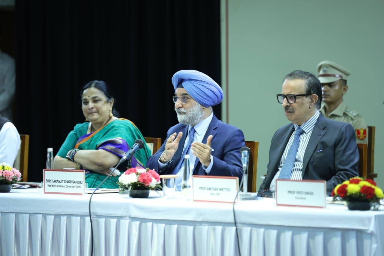 Hon’ble Lt. Governor at Jawaharlal Nehru University.
