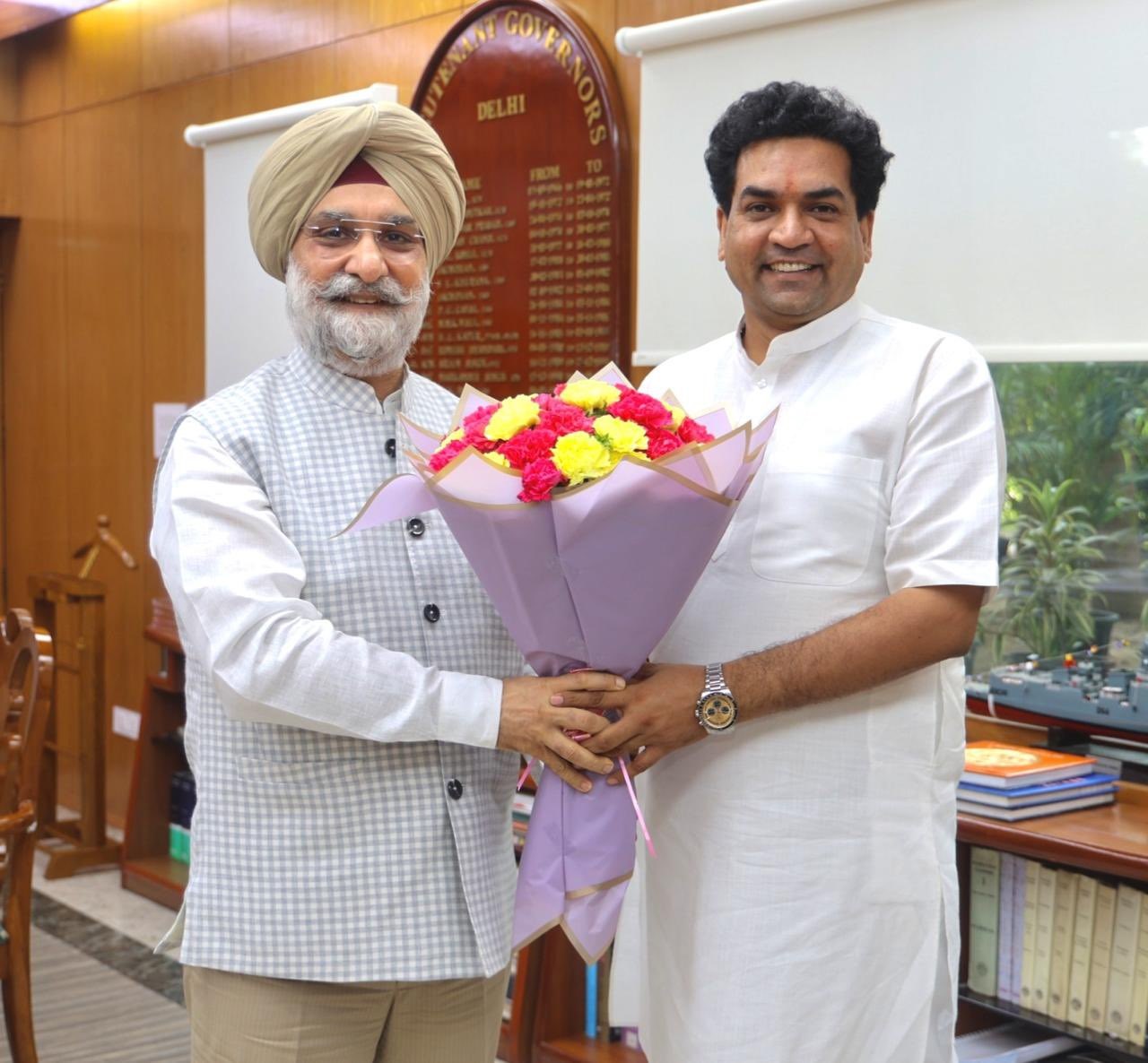 Hon’ble Minister, GNCTD, Shri Kapil Mishra called on Hon’ble Lt. Governor.