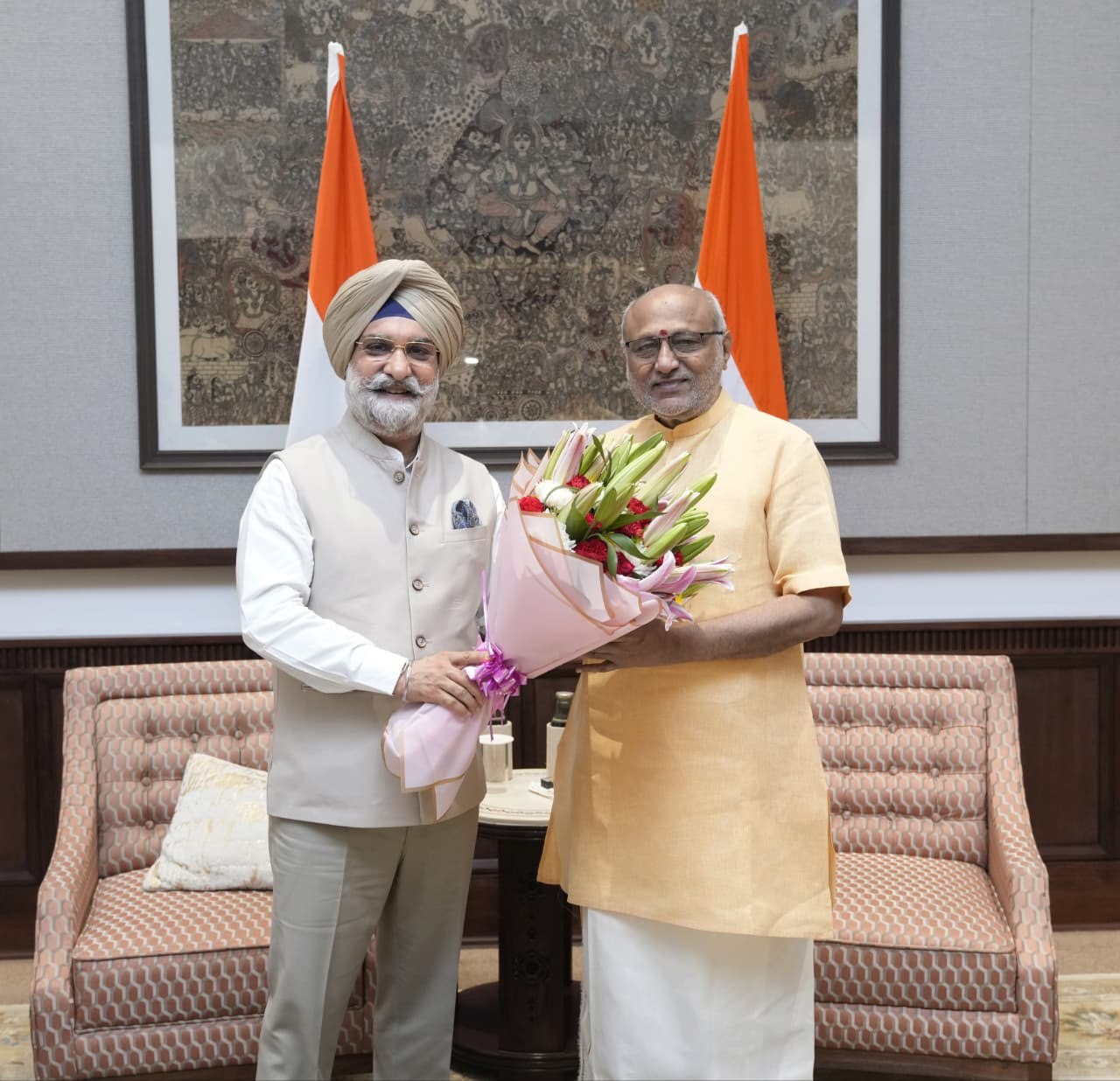 Hon’ble Lt. Governor met Hon’ble Vice President of India, Shri C. P. Radhakrishnan and presented him with a book…