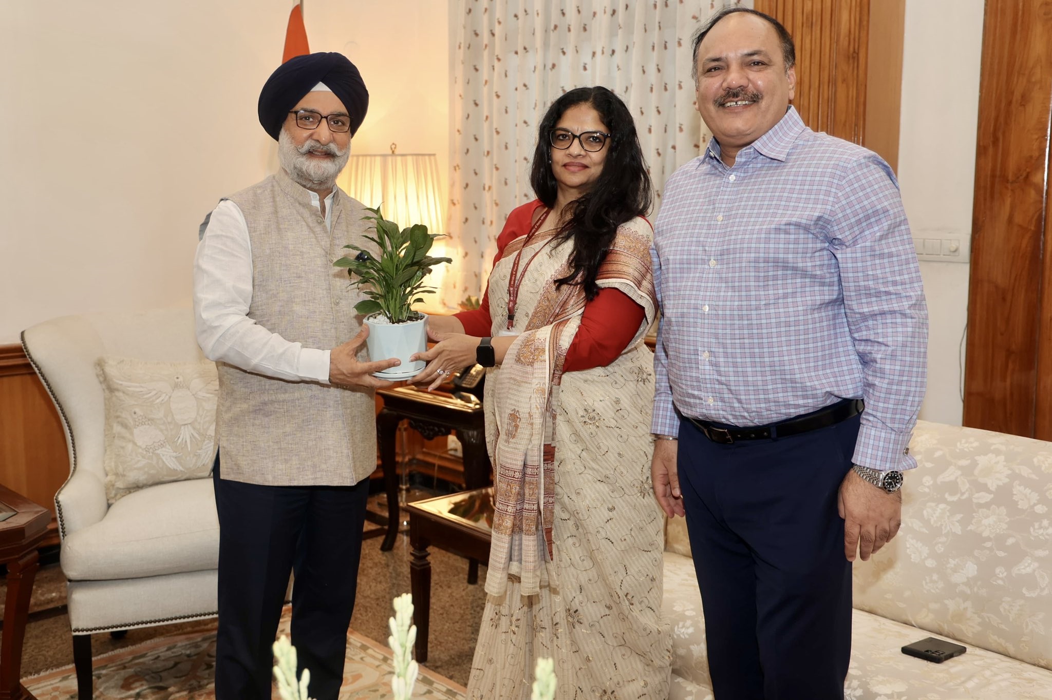 Ms. Satya Priya Singh, Minister Designate, India in USA Washington DC, and Shri. Kulwant Singh, Executive Director,…