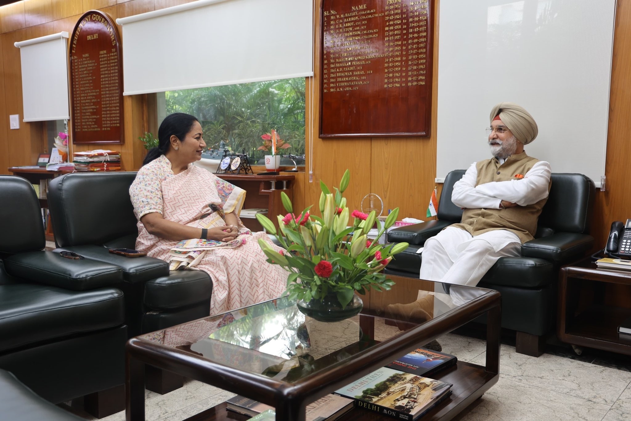Hon’ble Chief Minister Smt. Rekha Gupta called on Hon’ble Lt. Governor.