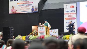 Hon’ble Lt. Governor joined Hon’ble Chief Minister Smt. Rekha Gupta and Health Minister, Dr Pankaj Kumar Singh at Tyagraj Stadium to launch key healthcare initiatives under the ‘Seva Sankalp Abhiyan’.