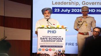 Hon’ble Lt. Governor addressed the National Summit on Safe Schools Leadership 2026 at PHD Chamber House.