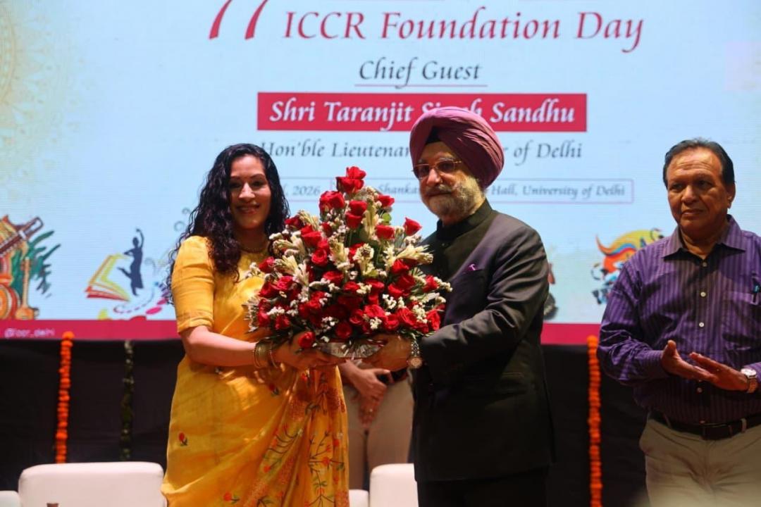 माननीय उपराज्यपाल ने दिल्ली विश्वविद्यालय में ICCR के 77वें स्थापना दिवस समारोह में मुख्य अतिथि के रूप में शिरकत की।