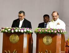 Shri Vinai Kumar Saxena was sworn in as the 22nd Lt. Governor of Delhi by Acting Chief Justice of Delhi High Court, Hon…